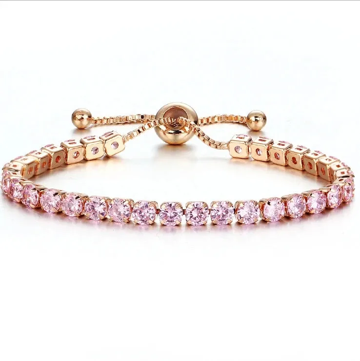 4mm Cubic Zirconia Tennis Bracelets