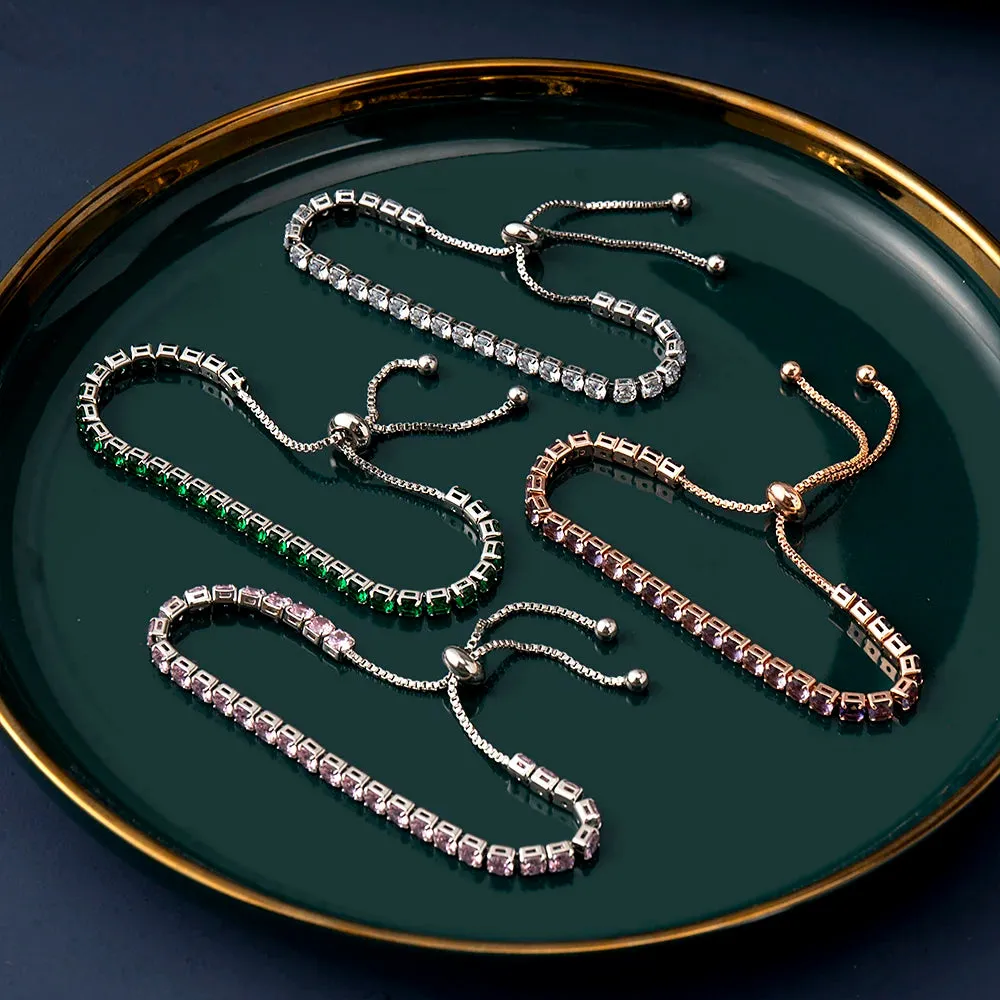 4mm Cubic Zirconia Tennis Bracelets