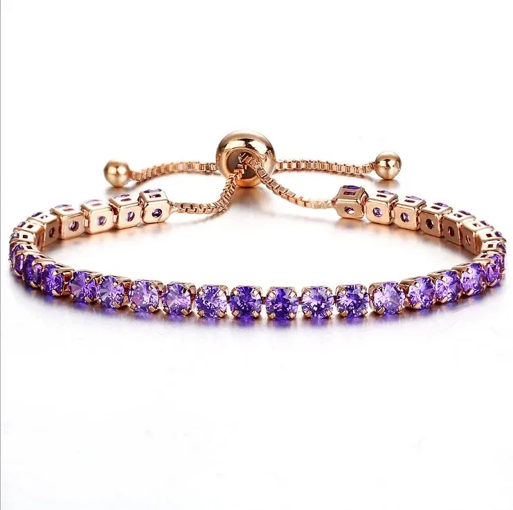 4mm Cubic Zirconia Tennis Bracelets