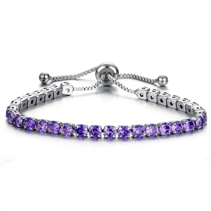 4mm Cubic Zirconia Tennis Bracelets