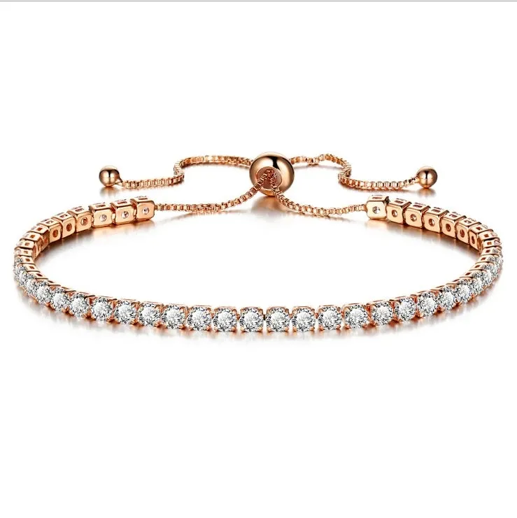 4mm Cubic Zirconia Tennis Bracelets