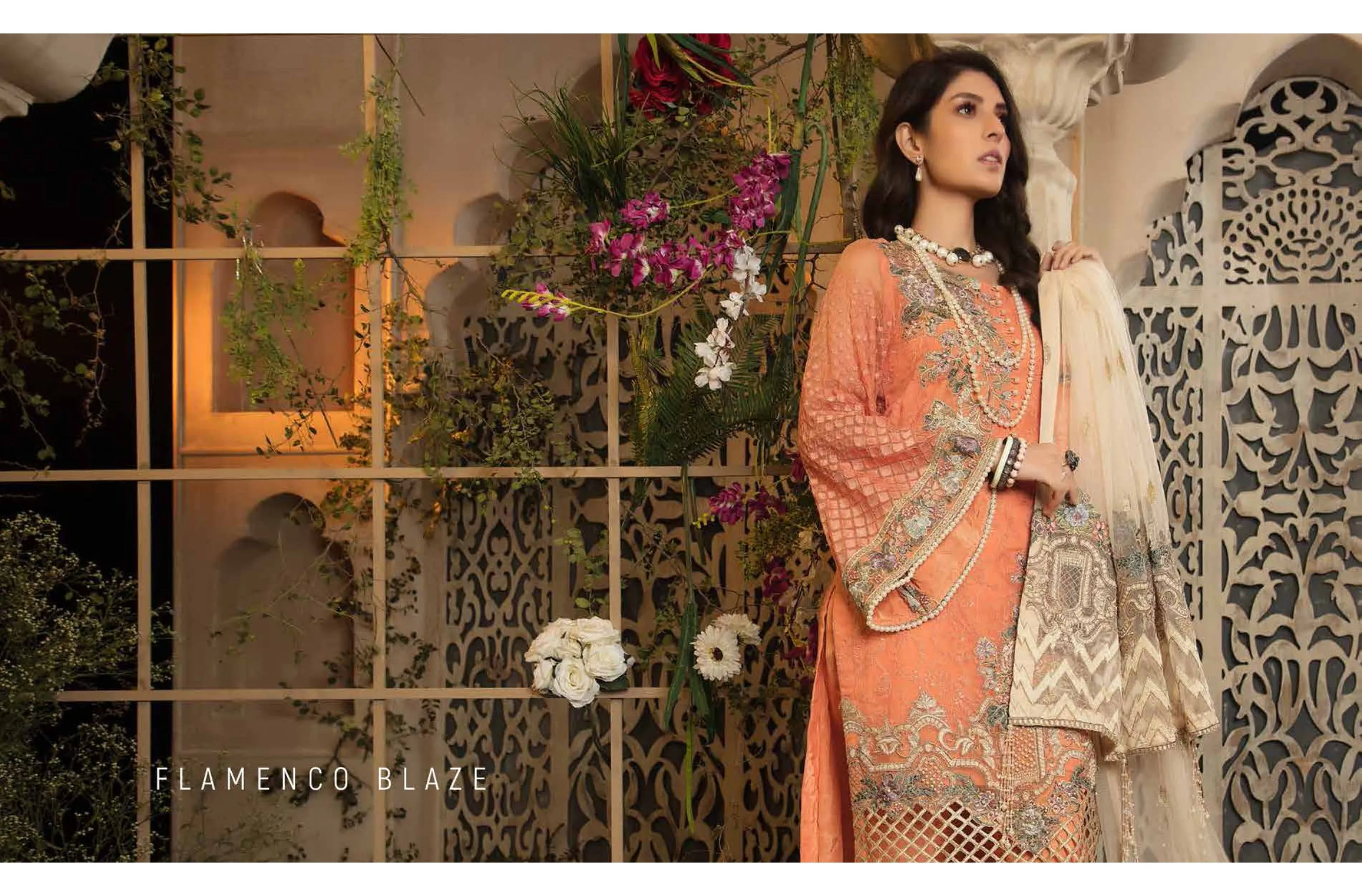 Adan's Libas Guzarish Chapter 2 Wedding Festive Luxury Chiffon Collection 2020 – 7 Flamenco Blaze