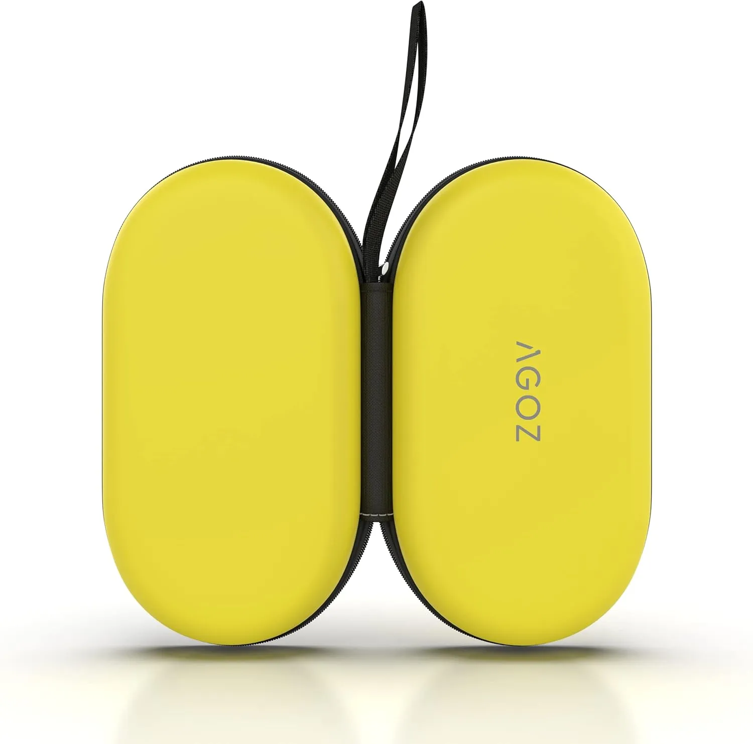 AGOZ Asthma Inhaler Case Zippered Holder Protective Medical Pouch Cover with Wrist Strap (Yellow)