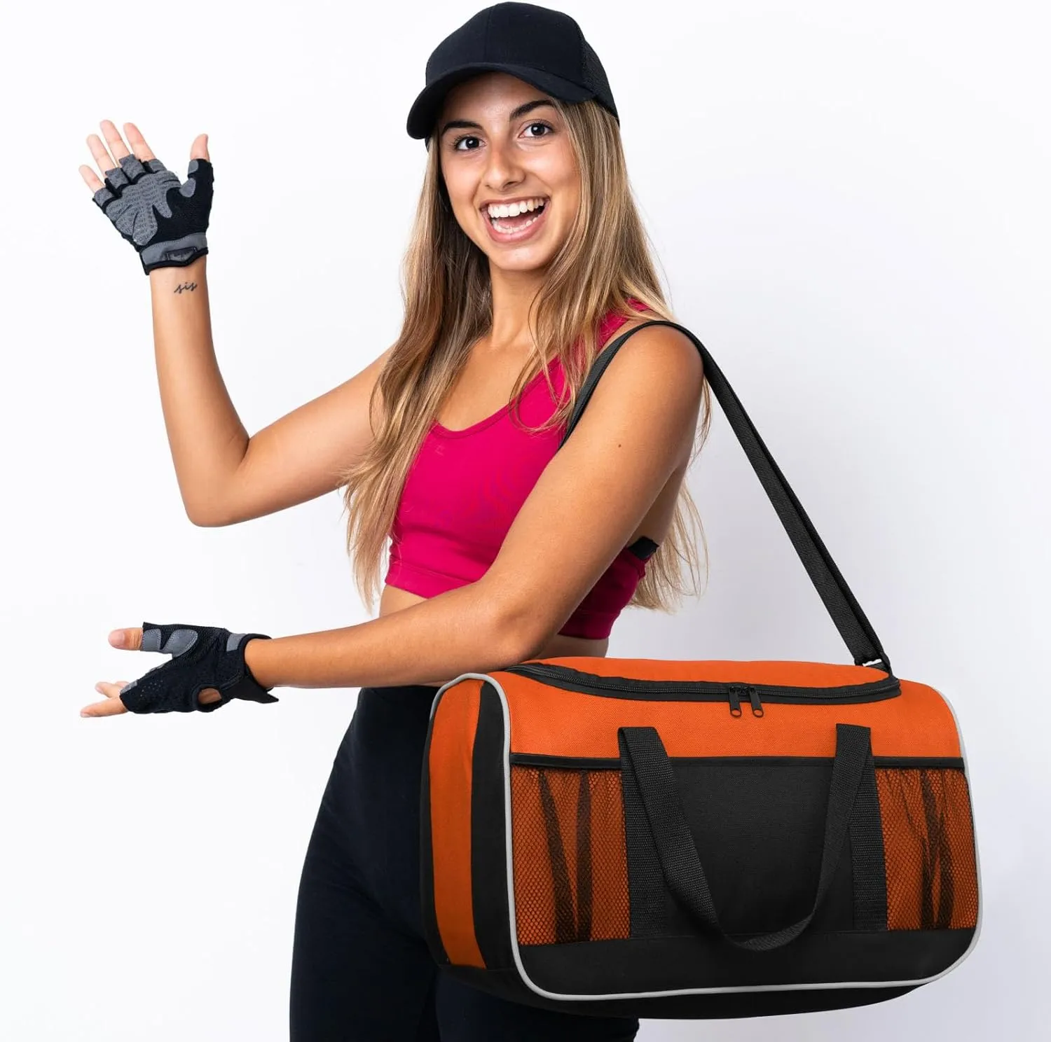 BuyAgain Duffle Bag, 17" Small Travel Carry On Sport Duffel Gym Bag.