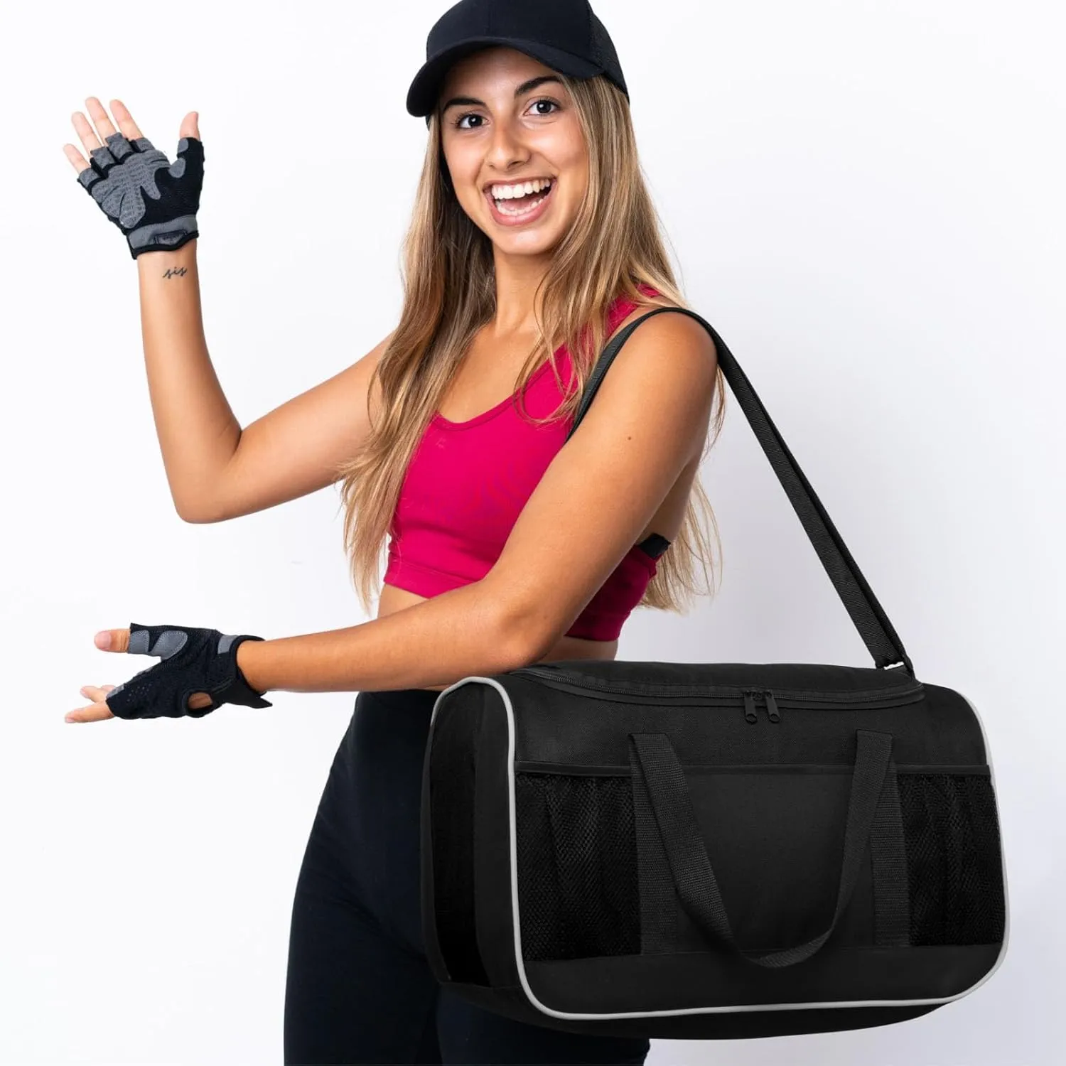 BuyAgain Duffle Bag, 17" Small Travel Carry On Sport Duffel Gym Bag.