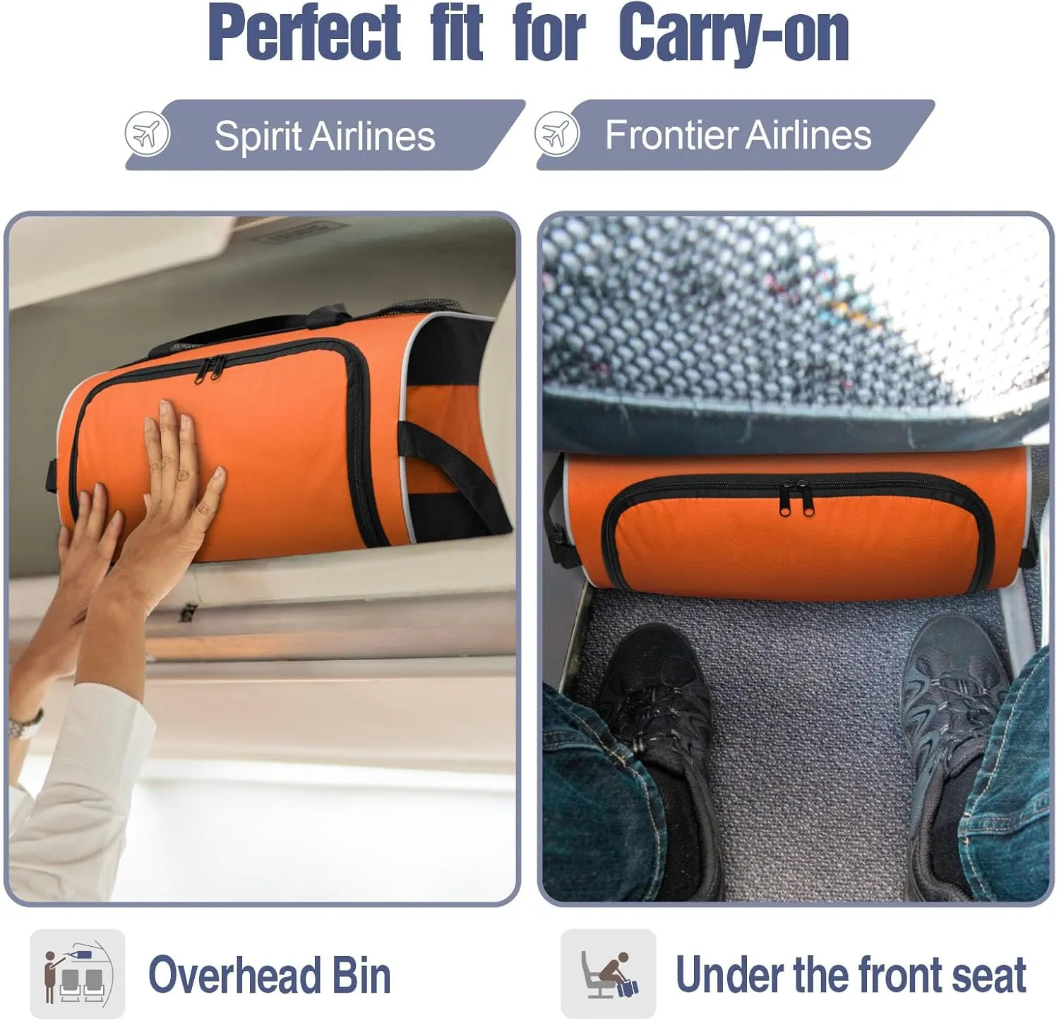 BuyAgain Duffle Bag, 17" Small Travel Carry On Sport Duffel Gym Bag.