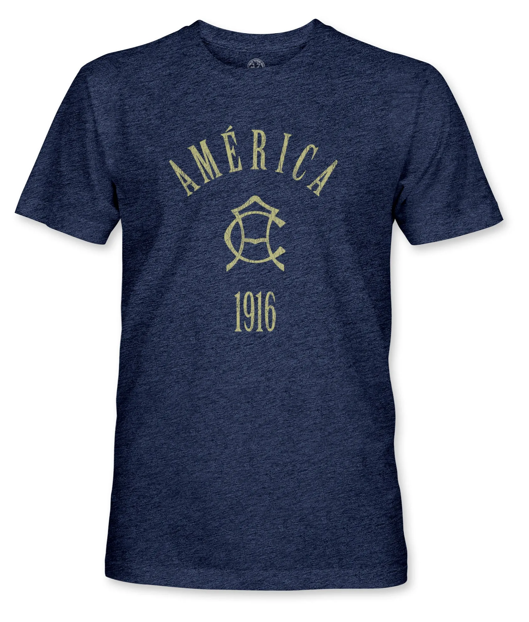 Club América Team Arch Vintage Triblend T-Shirt - Navy
