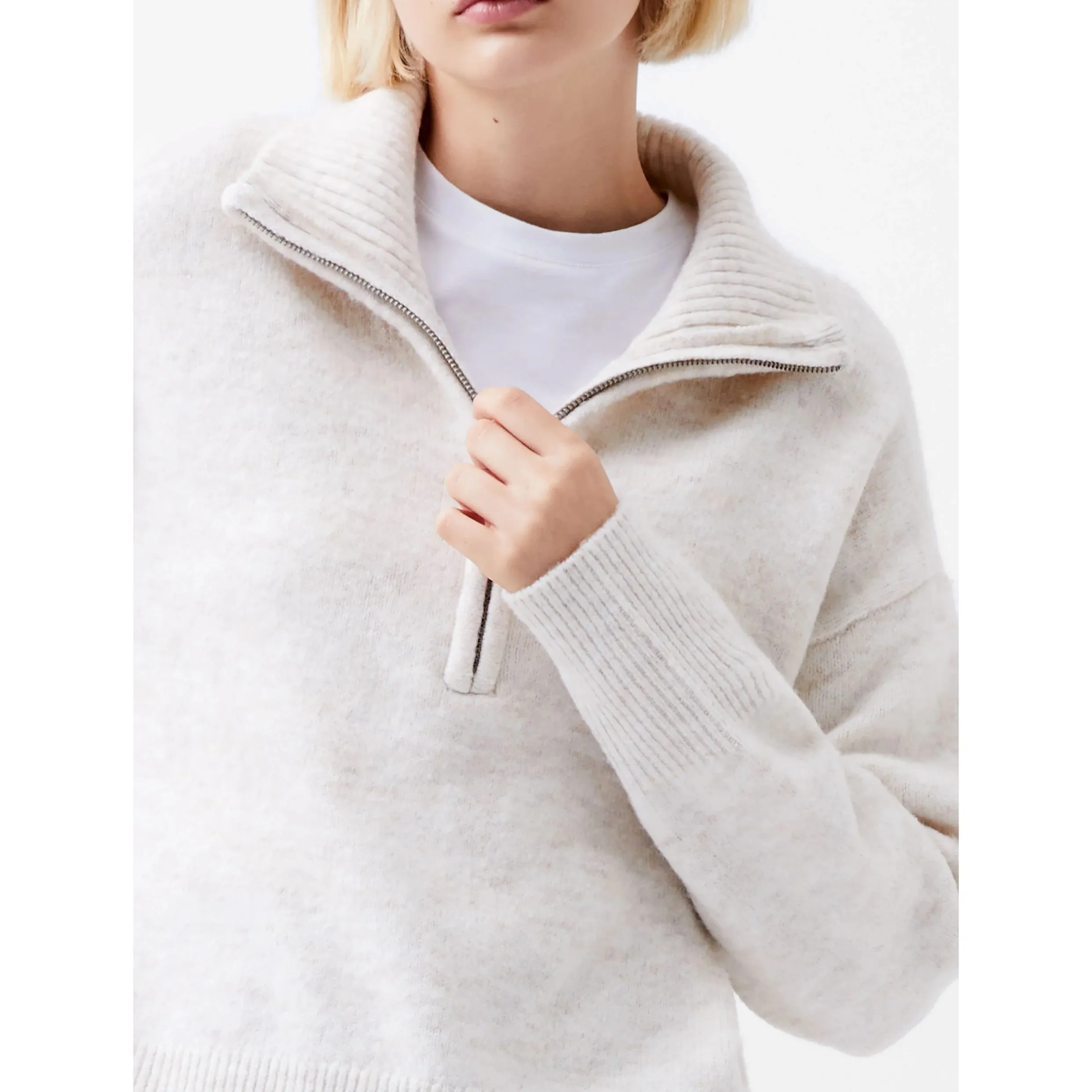 French Connection Maddox Half Zip Jumper 78XAA
