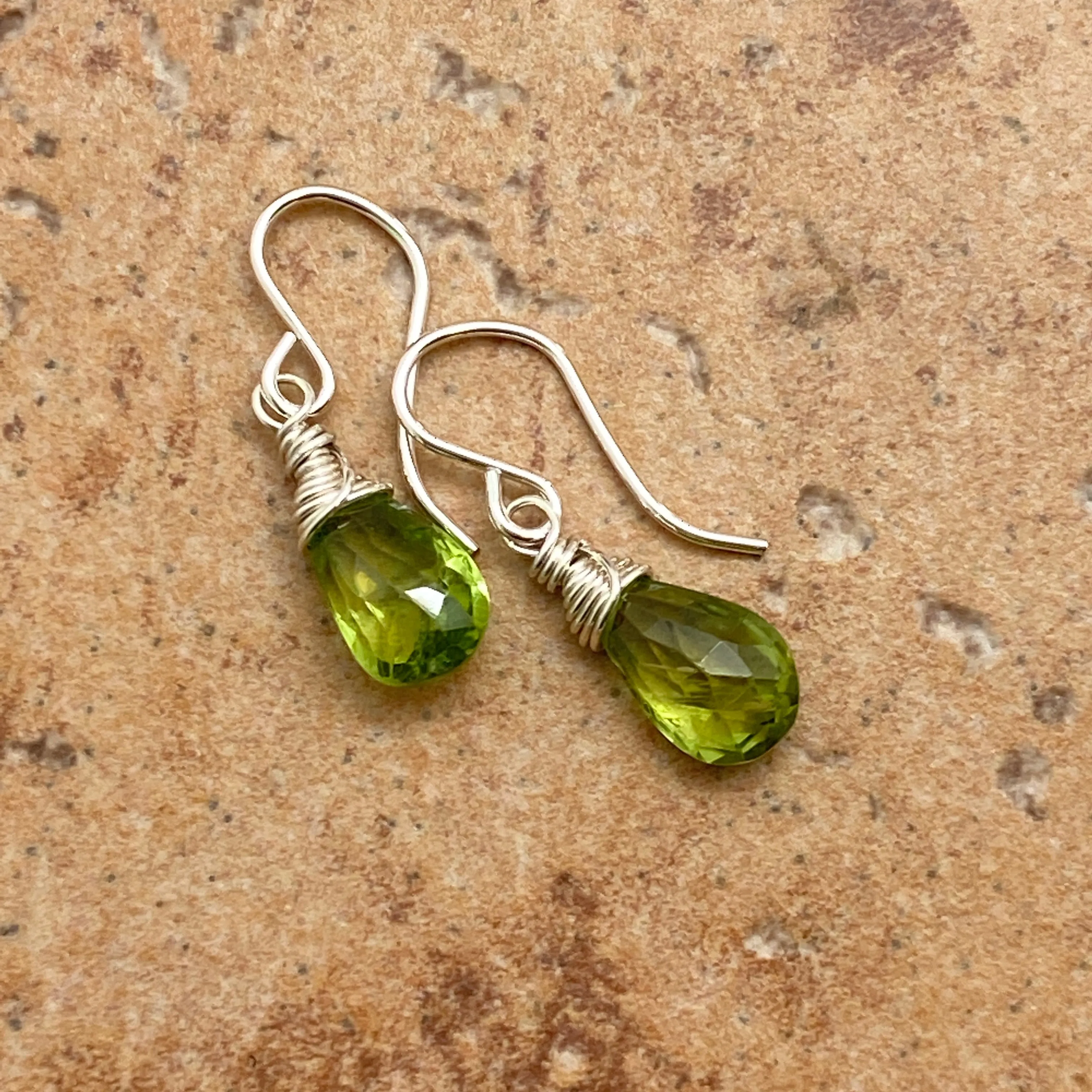 Gemstone Drop Earrings