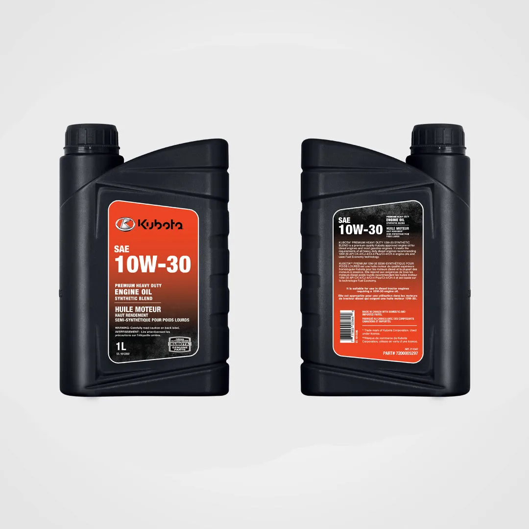 Kubota 10W30 Engine Oil - Synthetic Blend