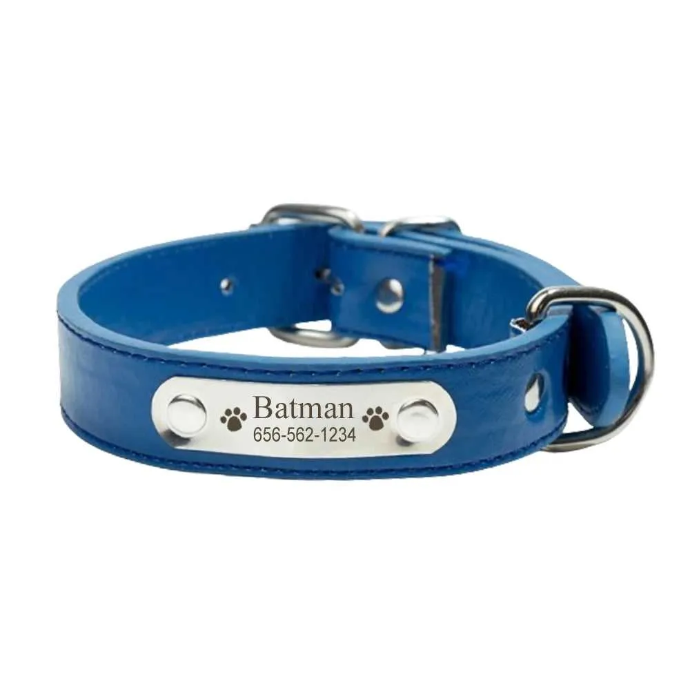 Leather Dog Collar Durable Adjustable