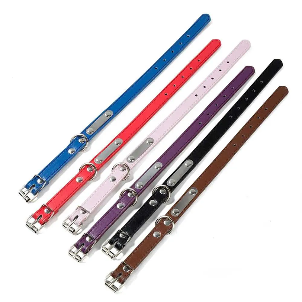 Leather Dog Collar Durable Adjustable