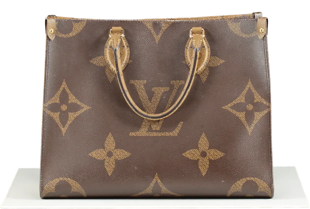 Louis Vuitton Brown Monogram Canvas M45321 Onthego Mm Tote Bag One Size