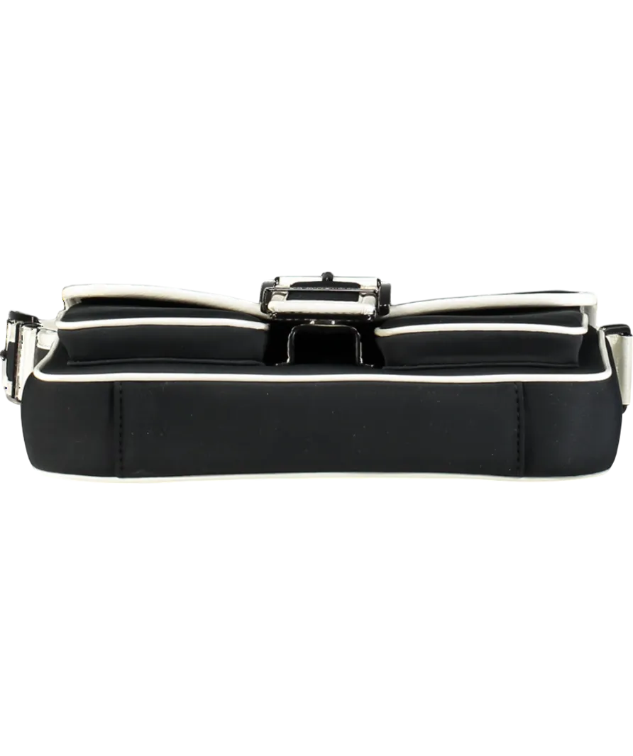 Michael Kors Black Colby Medium Two-tone Neoprene Shoulder Bag
