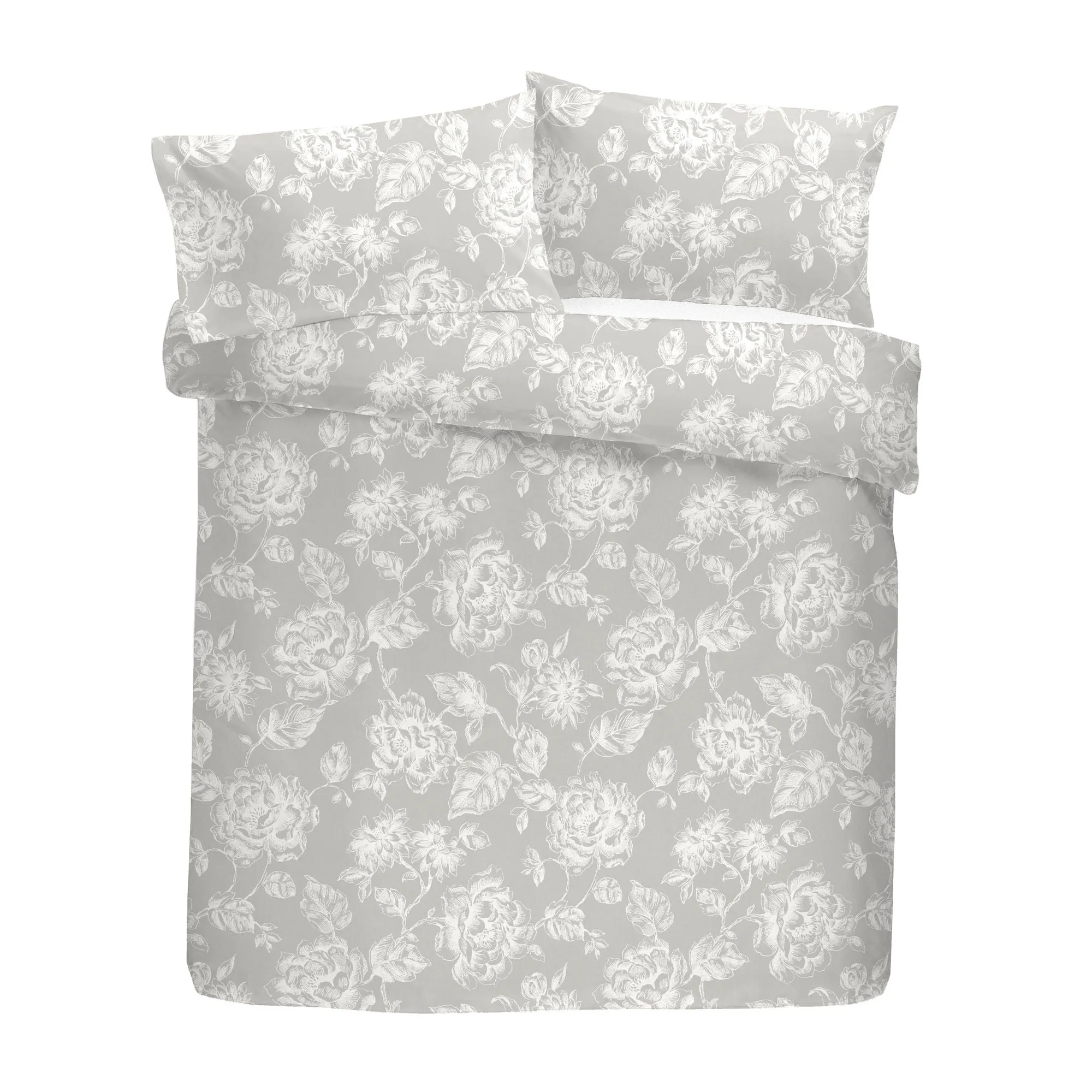 Mishka Duvet Cover Set by Dreams & Drapes in Grey