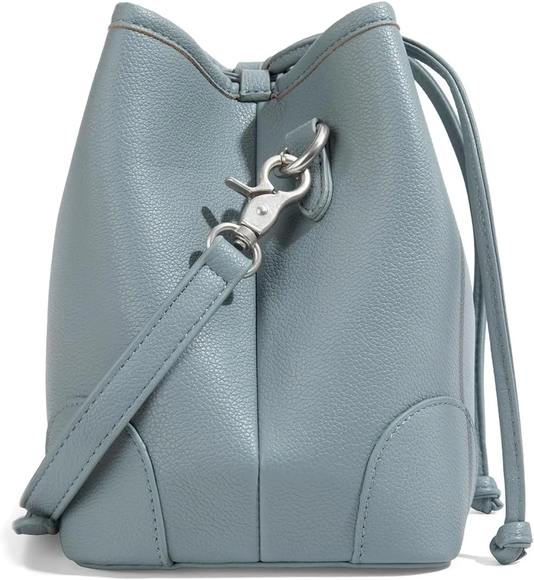 Montana West Lee Small Crossbody Bags for Women Drawstring Bucket Purse with Adjustable Strap