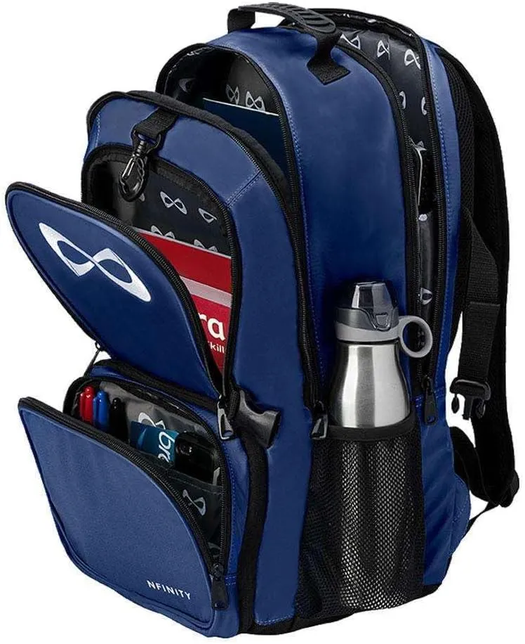 Nfinity Classic Cheer Backpack For Cheerleading - With Detachable Purse and Laptop Sleeve - Lightweight for Travelling - Sports Backpack for Cheerleaders (Navy blue)