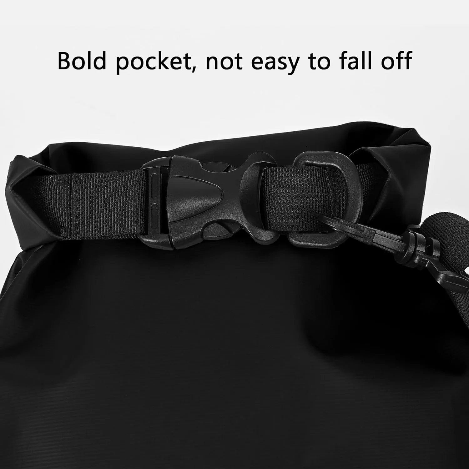 Queday Waterproof Dry Bag with Front Zippered Pocket for Women Men, 30L Roll Top Lightweight Dry Storage Bag Backpack for Travel, Kayaking, Boating, Rafting, Camping, Hiking & Beach Black