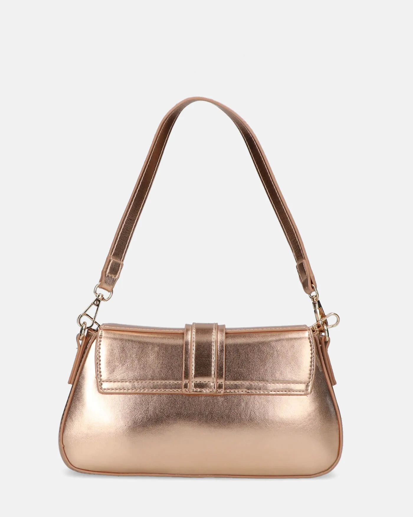 ROBIN - borsa a spalla champagne con fibbia oro