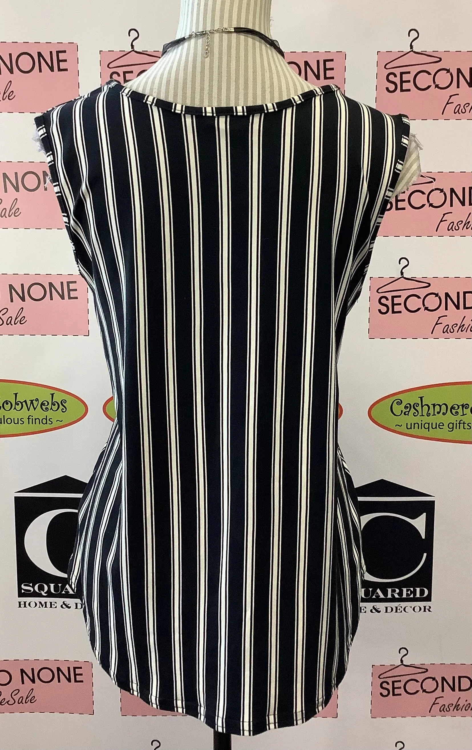 Striped Zip Top (Size M)