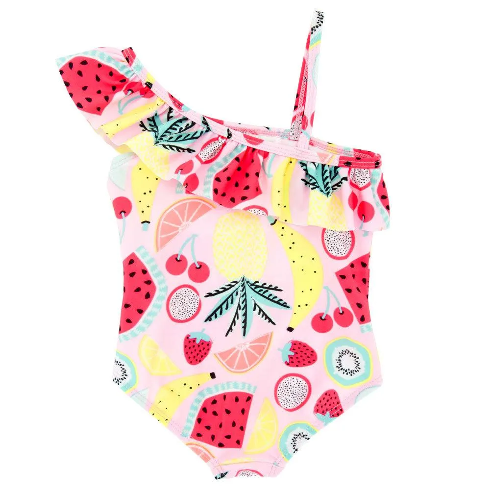 Summer Fruit Pattern Swimwear for Baby Girls